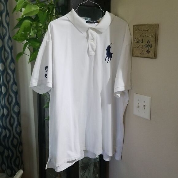 Top Look London  Polo Shirt!  Big Pony & Number "3" on Arm Sz 4X - Picture 1 of 6